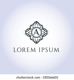 A letter vector logo template (sign, symbol, emblem, ornament)