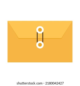 Vector de letras. Carta sobre fondo blanco.