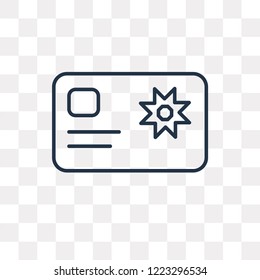 Letter vector outline icon isolated on transparent background, high quality linear Letter transparency concept can be used web and mobile