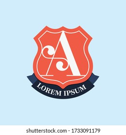 A letter vector soccer logo. 