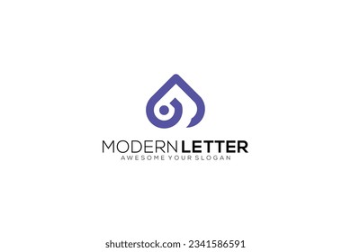 letter A vector template design logo