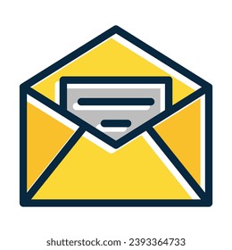 Letter Vector Thick Line Filled Dark Colors Icons For Personal And Commercial Use.

