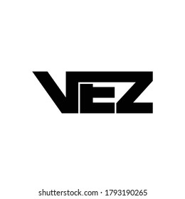 Letter VEZ monogram logo design