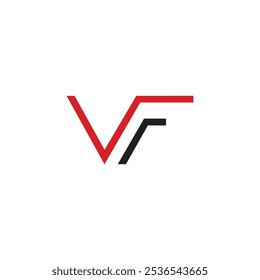 Letter VF initial logo design creative custom clean, alphabet vf logo vector template, fv logo vector, initial vf letter for any business.