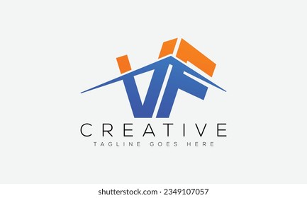 Letter VF Logo Design Vorlage Vektorgrafik.