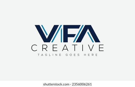 Letter VFA logo design template vector illustration.