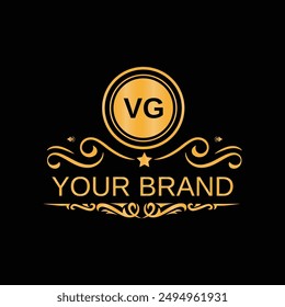 Brief VG Creative Logo Design Vorlage mit modernem Briefdesign