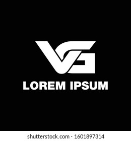 Letter "VG" logo monogram. VG icon design vector