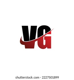 Letter VG simple logo design vector