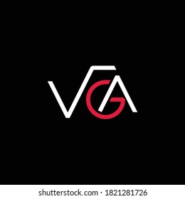 Letter VGA Brand Text Modern Abstract Creative Business Monogram Logo