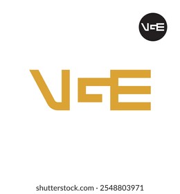 Letter VGE Logo Negative Space