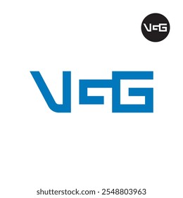 Letter VGG Logo Negative Space
