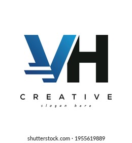 Elemento de diseño de logotipos de logotipos y marcas electrónicas de alta velocidad VH