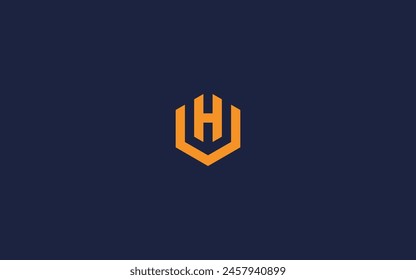 letter vh with hexagon logo icon design vector design template inspiration