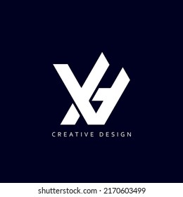 Letter VH or HV Logo Design Using letter V and H , HV or VH Monogram