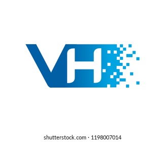 Letter Vh Template Design Vector Emblem Stock Vector (Royalty Free ...