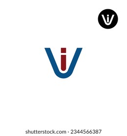 Letter VI IV Monogram Logo Design