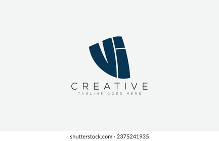 Letter VI logo design template vector illustration