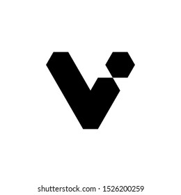 Letter V+I logo template. Modern style.
