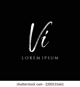 Letter VI Luxury Logo Design Vector