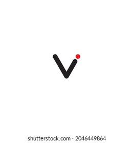 
letter V,i symbol simple logo vector