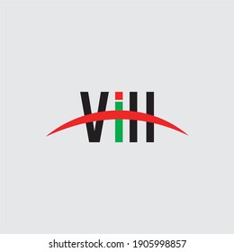 Letter VIH HIV logo icon vector template for your business. Initial logo design, geometric logo. Creative Modern Monogram alphabet. Company Logo Idea with tagline space.