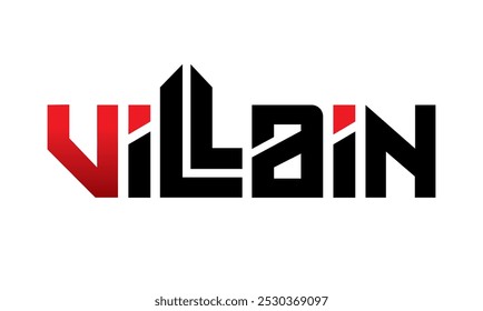 letter villain design vector symbol