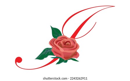letter I Vintage flower ornament initial letters. Alphabet. Logo vector