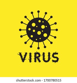 letter .. virus , covid-19 coronavirus vector icon