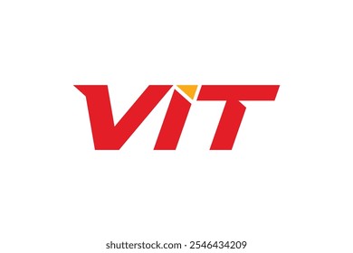 Letter VIT logo design vector