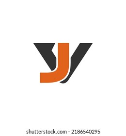 Letra VJ, símbolo vector de plantilla de logotipo JV 