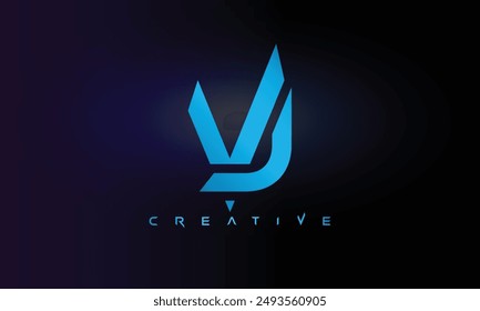 Letter VJ logo design creative custom clean two alphabet logo
