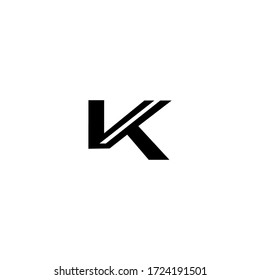 Letter Vk New Logo Vector Stock Vector (Royalty Free) 1724191501 ...