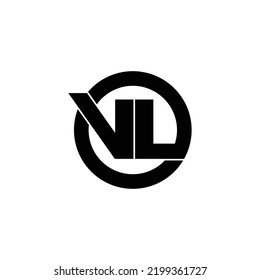 Letter Vl Circle Logo Design Vector Stock Vector (Royalty Free ...
