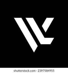 Letter VL creative monogram logo design