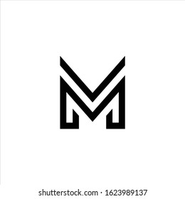 Letter VM logo. Letter VM icon.