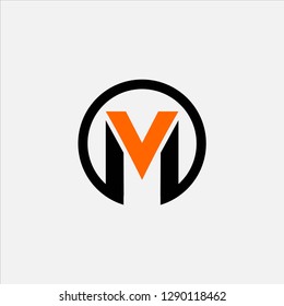 Letter VM Vector
