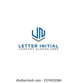 Letter VN Initial icon / Monogram.- Vector inspiration logo design - Vector