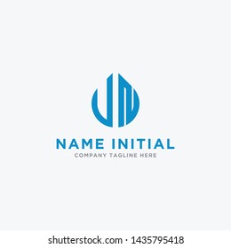 Letter VN Initial icon / Monogram.- Vector inspiration logo design - Vector