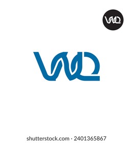 Letter VNQ Monogram Logo Design