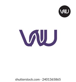 Letter VNU Monogram Logo Design