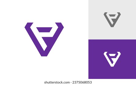 Letter VP initial monogram logo design