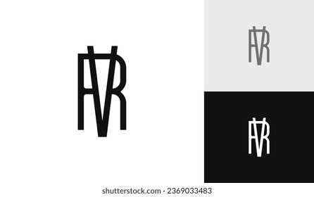 Letter VR initial monogram logo design