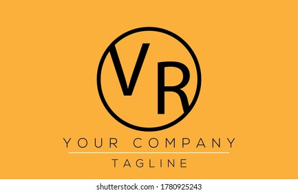 Letter VR Logo Design, Creative Modern Icon RV V R 