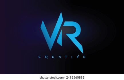 Letter VR logo design creative custom clean two alphabet logo
