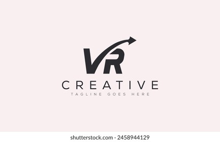 Letter VR logo design template vector illustration