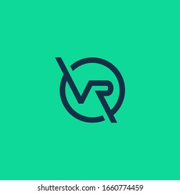 letter vr logo, initial vr logo designs . modern abstract style
