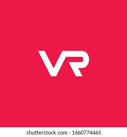 letter vr logo, initial vr logo designs . modern abstract style