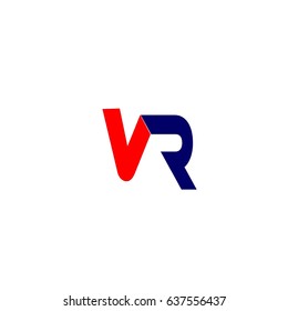 letter V,R logo vector