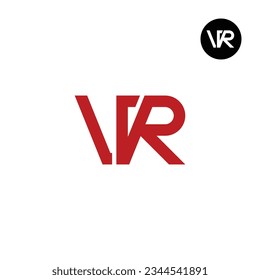 Diseño de logotipo de monograma de carta VR